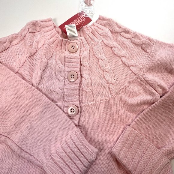 NWT Gymboree Girl Rhinestone Star Cable Cardigan Sweater Size 10 - Picture 3 of 4